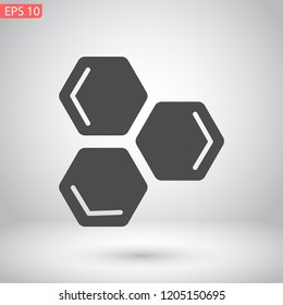 honeycombs vector icon 10 eps