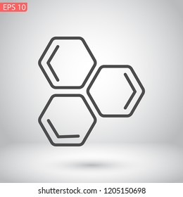 honeycombs vector icon 10 eps