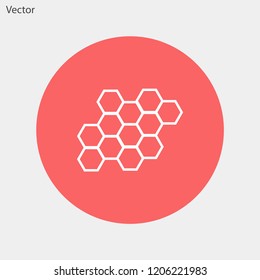 honeycombs vector icon 10 eps