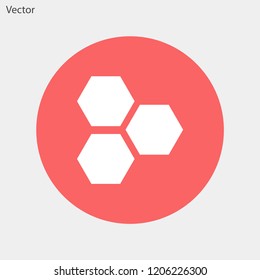 honeycombs vector icon 10 eps