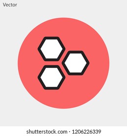 honeycombs vector icon 10 eps