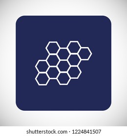 honeycombs vector icon 10 eps