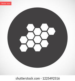 honeycombs vector icon 10 eps