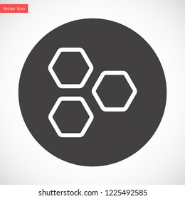 honeycombs vector icon 10 eps