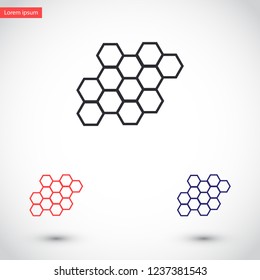 honeycombs vector icon 10 eps