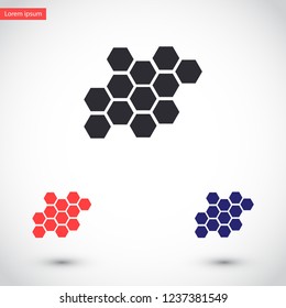 honeycombs vector icon 10 eps