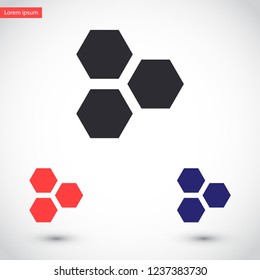 honeycombs vector icon 10 eps
