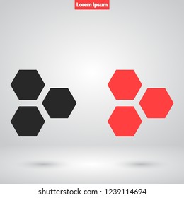 honeycombs vector icon 10 eps