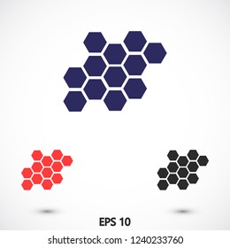 honeycombs vector icon 10 eps