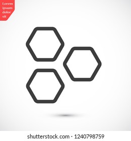 honeycombs vector icon 10 eps