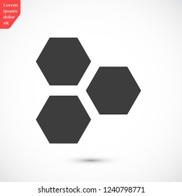 honeycombs vector icon 10 eps