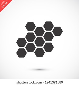 honeycombs vector icon 10 eps