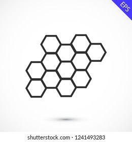 honeycombs vector icon 10 eps
