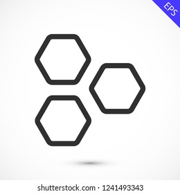 honeycombs vector icon 10 eps