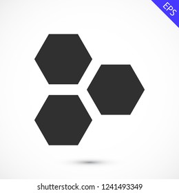 honeycombs vector icon 10 eps