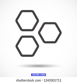 honeycombs vector icon 10 eps