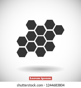 honeycombs vector icon 10 eps