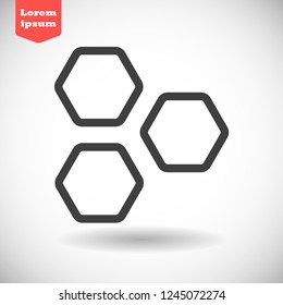 honeycombs vector icon 10 eps