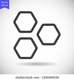 honeycombs vector icon 10 eps