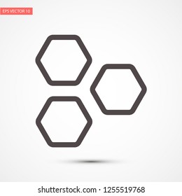 honeycombs vector icon 10 eps