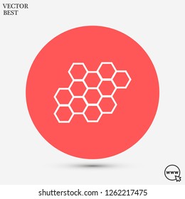 honeycombs vector icon 10 eps