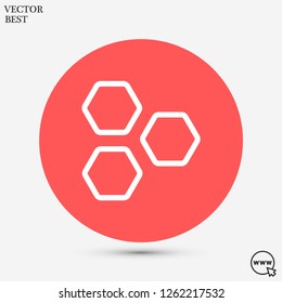 honeycombs vector icon 10 eps
