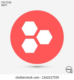 honeycombs vector icon 10 eps