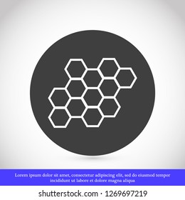honeycombs vector icon 10 eps