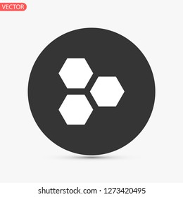 honeycombs vector icon 10 eps