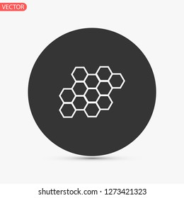 honeycombs vector icon 10 eps