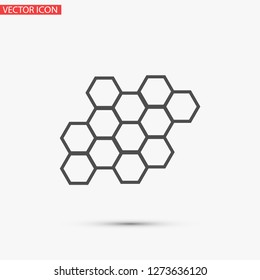 honeycombs vector icon 10 eps