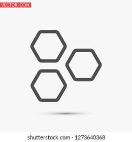 honeycombs vector icon 10 eps
