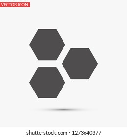 honeycombs vector icon 10 eps