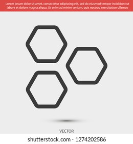 honeycombs vector icon 10 eps