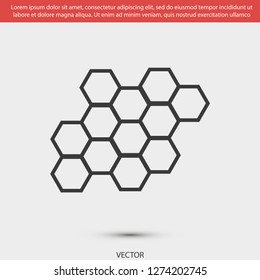 honeycombs vector icon 10 eps