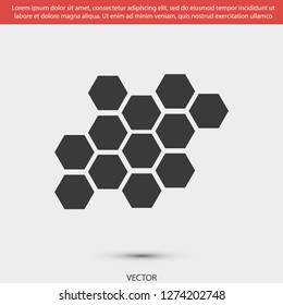 honeycombs vector icon 10 eps