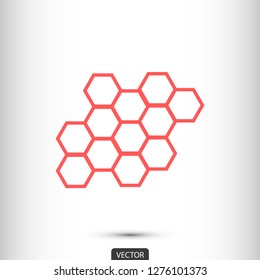 honeycombs vector icon 10 eps