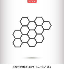 honeycombs vector icon 10 eps