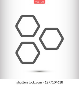 honeycombs vector icon 10 eps
