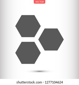 honeycombs vector icon 10 eps