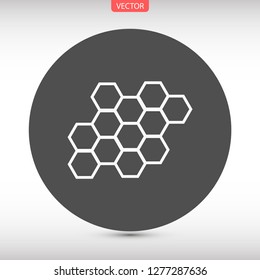 honeycombs vector icon 10 eps