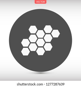 honeycombs vector icon 10 eps
