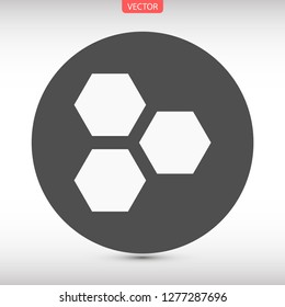 honeycombs vector icon 10 eps
