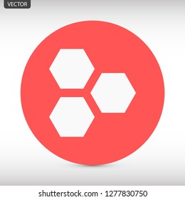 honeycombs vector icon 10 eps