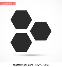 honeycombs vector icon 10 eps