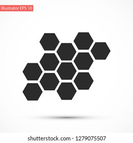 honeycombs vector icon 10 eps