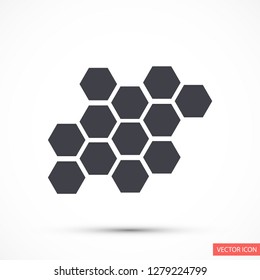 honeycombs vector icon 10 eps