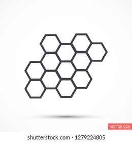 honeycombs vector icon 10 eps