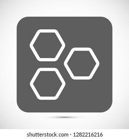 honeycombs vector icon 10 eps