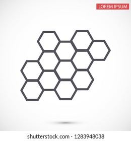 honeycombs vector icon 10 eps